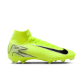 Nike Mercurial Superfly 10 Pro FG High-Top Soccer Cleats-Volt/Black