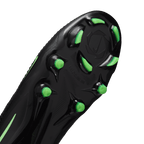Nike Phantom 6 High Pro Firm-Ground Soccer Cleats- Black/Black/Illusion Green